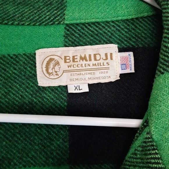 Bemidji Woolen Mills Plaid Jacket Men Size XL